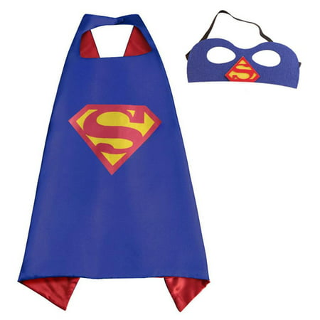 DC Comics Costume - Superman Logo Cape and Mask with Gift Box by