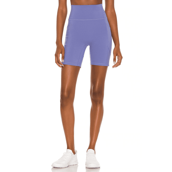 Bandier Le Ore SMOKEY AMETHYST Women's Lucca High Rise Pocket Shorts US 2X