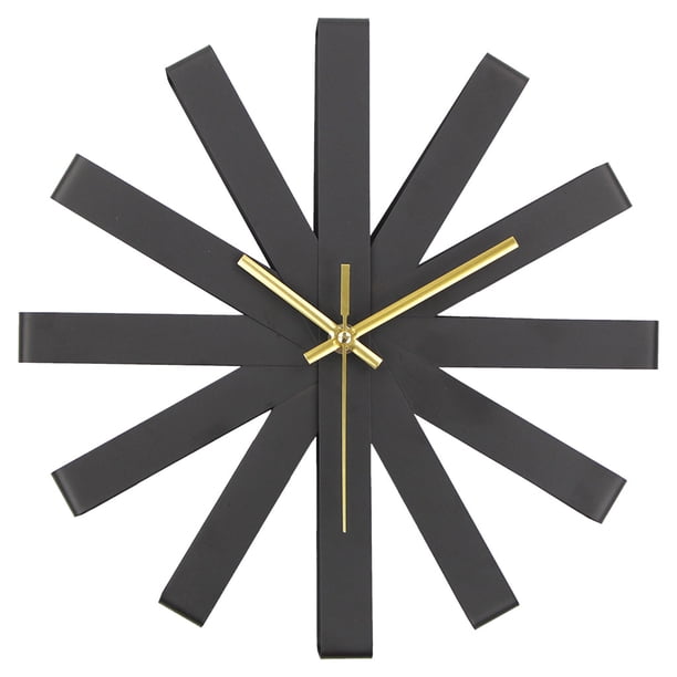 Reloj de pared Reloj De Pared De Acero Inoxidable Reloj De Pared De Acero Inoxidable Movimiento De Negro