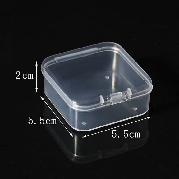 suxuMhao Storage Box, 30-Pack Clear Square Plastic Boxes, Plastic Storage Bins with Lids, Clear Plastic Containers, Parts Storage Box, Small Plastic Tote for Organizing, 5.5×5.5×2CM​