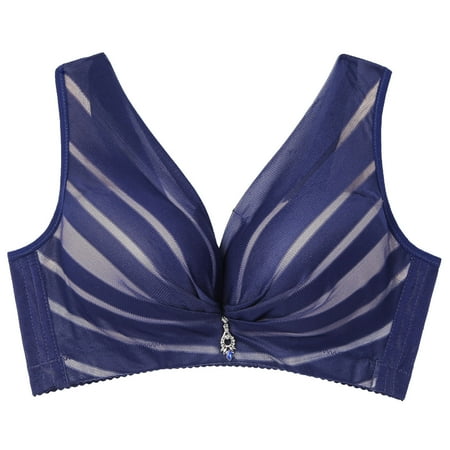 

TZNBGO Bras for Women Push Up Plus Size Bralette Women s Full Coverage Bras Backless Bra Minimizer Bras Women Lady Lace Gathered Bra Adjustable Pair Of Thin Breast Cup Underwear Large Size L4303