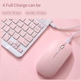 thumbnail image 2 of Yeacher Tablet Wireless Keyboard and Mouse Combo Ultra-slim Design Rechargeable Battery for Smartphone Tablet Compatible with iPhone iPad Computer Support System MASOS iOS Windows, 2 of 8
