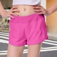thumbnail image 2 of NordicNest Girls High Waisted Athletic Shorts with Liner – 2-in-1 Workout Running Shorts for Kids, Breathable Summer Gym Bottoms, 2 of 5