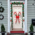 thumbnail image 6 of Neoyler Christmas Door Curtain Decoration for Festive Home with Easy Install Hanging Loop and Reusable Polyester Material Suit for Storefronts and Photo Backdrops 72.8x35.4in, 6 of 6