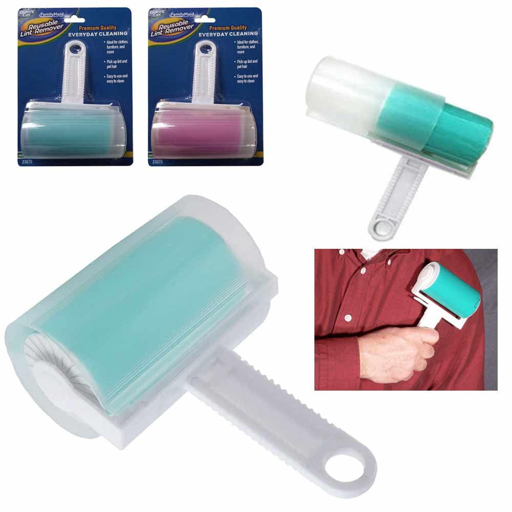 5 ROLLS LINT REMOVER ROLLER STICKY BRUSH DUST FLUFF FABRIC PET HAIR CLOTHES Home 