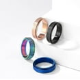thumbnail image 3 of Anxiety Rings Fidget Rings for Women Stress Relief Spinner Rings for Teen Girls Stress Rings 4Pcs 6MM Titanium Steel Rings Size 5-12_Gift Of G, 3 of 5