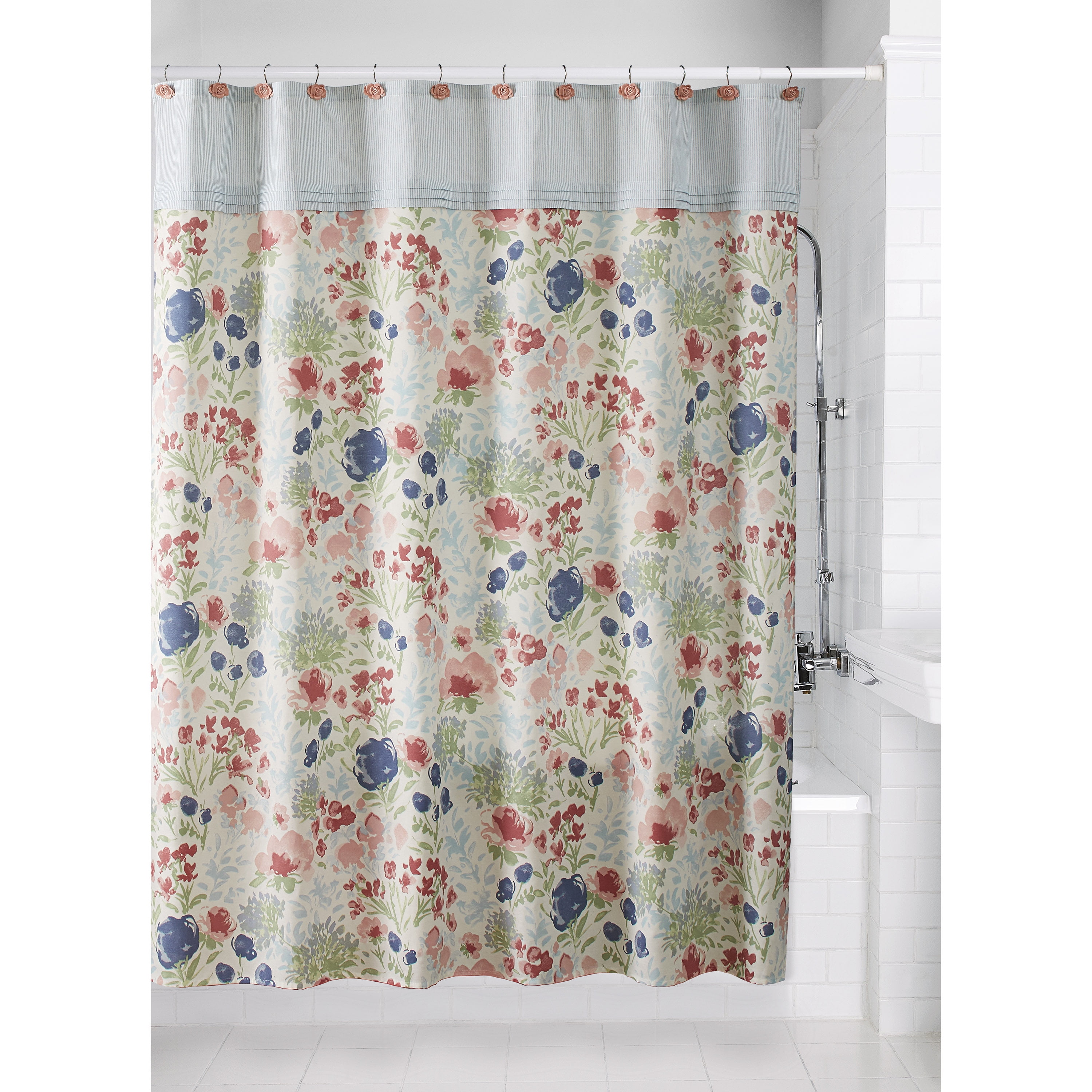 Better Homes Garden Tranquil Fl Shower Curtain Com