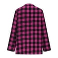 thumbnail image 5 of BUIGTTKLOP Plus Size Cotton Linen Tops for Women Button down Plaid Shirts Casual V Neck Dressy Blouses Solid Color Tunic Tops, 5 of 6