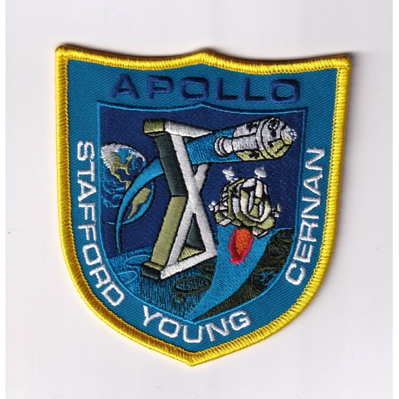 Apollo 10 Patch With Hook and Loop, 4"