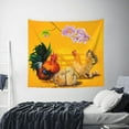 thumbnail image 4 of Daiia The Chicken Family Pattern Tapestry 60x51 Inches Wall Hanging Tapestry Artistic Wall Hanging Bedroom Wall Decor Living Room Tapestry Dorm Room Decor, 4 of 9