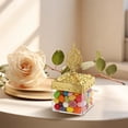 thumbnail image 2 of Gnwei Plastic Dome Shaped Fillable Clear Favor Boxes with Gold Dome Lids – Wedding Party Candy Box, Decorative Candy Storage Containers for Chocolate Cakes Desserts Snacks, 2 of 3