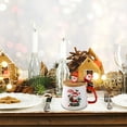 thumbnail image 5 of Generic Festive Ceramic Coffee Cup, Christmas Ceramic Mug Snow Globe Cups with Handles for Tea Coffee Hot Cocoa Xmas Birthday, Winter Themed Large Drinkware Teacup, 5 of 7