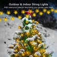thumbnail image 6 of Fohil 20 Ft Solar Star String Lights, 40 LED Waterproof Solar Christmas Star Lights, 8 Lighting Modes Solar String Lights Outdoor for Garden Balcony Lawn Yard Christmas Decoration, 6 of 7