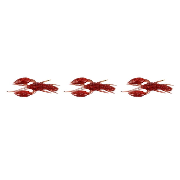 Advancent Cebo falso, señuelo de superficie con olor a pescado, resistente a la baja, buena sensibilidad al tacto, herramientas de pesca biónicas de alta Rojo 3piezas Advancent CBP387456