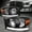 Black/Amber, variant on Nuvision for 06-09 Dodge Ram Pickup LED DRL Headlights Smoked Lens Clear Corner