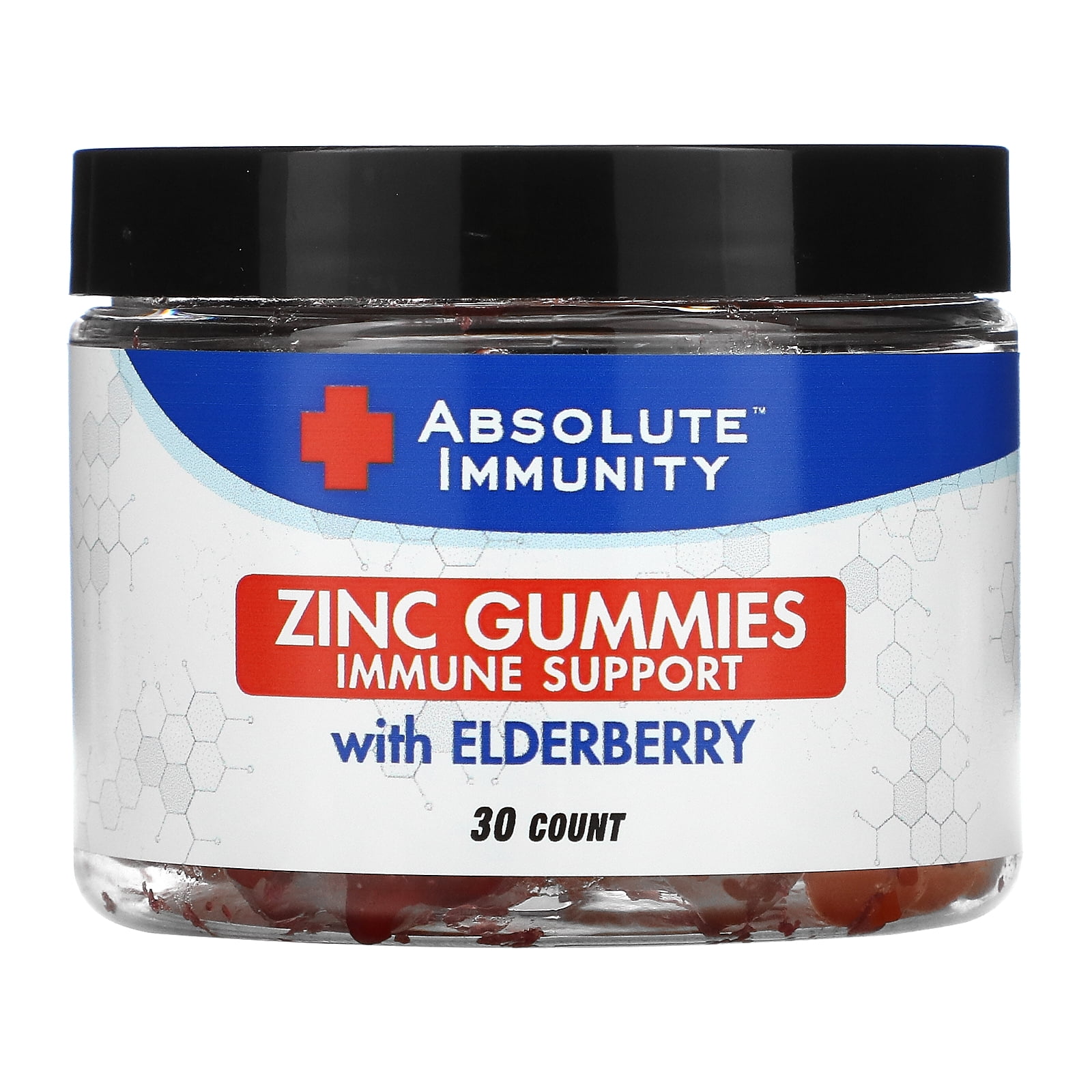 Absolute Nutrition Immunity, Zinc Gummies with Elderberry, 30 Count