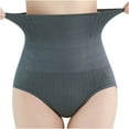 thumbnail image 2 of EQWLJWE Body Shaper for Women High Waist Shapewear Seamless Butt lifting Panties Waist Trainer Slimmer Underwear for Yoga Exercise Gray(M-3Xl), 2 of 5