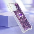 thumbnail image 4 of Funda para Motorola Moto G Stylus 5G 2023 con Brillo Líquido Flotante, Purpurina, Parachoques y Anillo Giratorio Soporte, 4 of 5