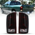 thumbnail image 6 of Pair Tail Lights for 2002-2006 Dodge Ram 1500/2500/3500 Dark Red Lens w/Running Light Brake Light Turn Signal Light Reverse Light, 6 of 9