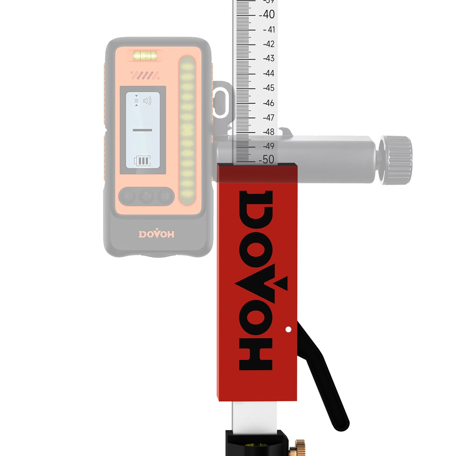 Grade Rod for Laser Level, with Quick-Release Slider for Laser Receiver, 7.9ft/2.4m Adjustable Aluminum Laser Level Stick, DP2400