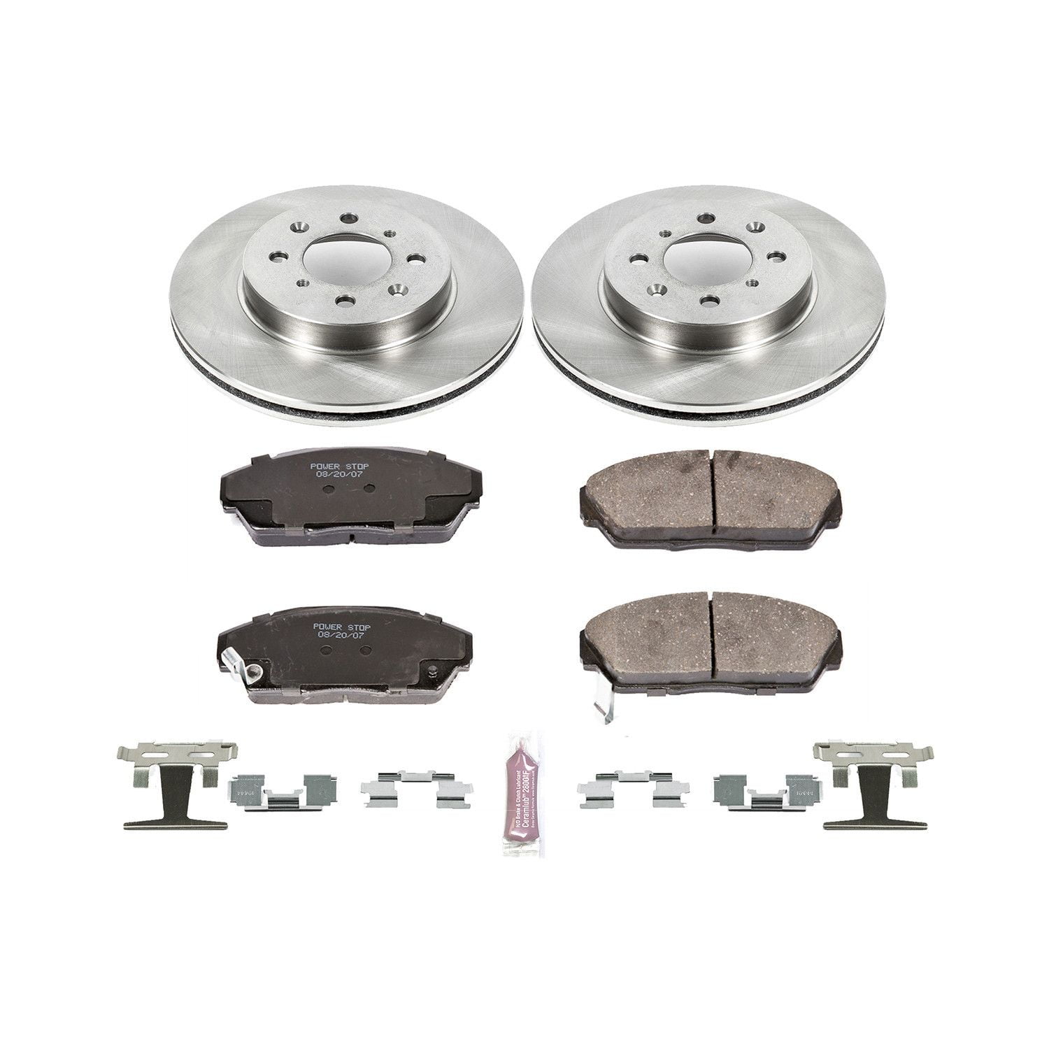 Power Stop Front Stock Replacement Brake Pad and Rotor Kit KOE688
