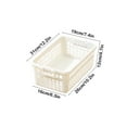 thumbnail image 3 of SPOORYYO Plastic Storage Basket - Stackable Organizer Box for Home & Office- Multipurpose Storage for Toys, Snacks, Fruits, 3 of 6