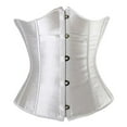 thumbnail image 5 of S-6XL Sexy Gothic Underbust Corset Satin Lace up Boned Body Shaper Waist cincher Bustier Plus Size, 5 of 5