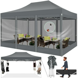 CLAM Quick Set Portable Camping Shelter, 9x9 Feet Outdoor Gazebo