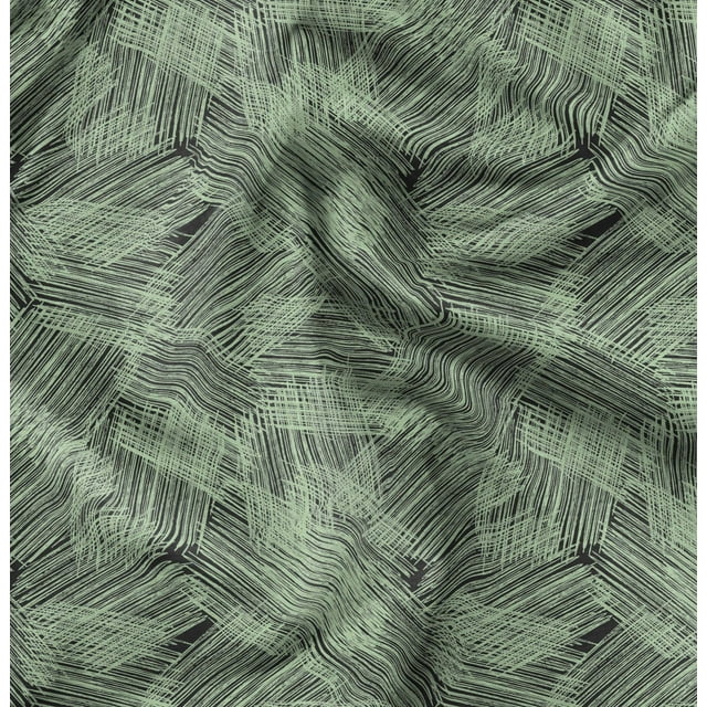 Soimoi Gray Moss Georgette Fabric Abstracts Abstract Print Fabric by the Yard 42 Inch Wide
