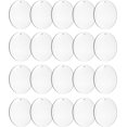 thumbnail image 3 of Senbota Adorno redondo de acrílico en blanco de 4 pulgadas, 20 piezas de círculo de disco de acrílico transparente con agujeros, adornos de Navidad transparentes en blanco para decoración de bricolaje, 3 of 4