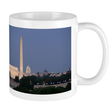 

CafePress - Lincoln Memorial Washington Monument And US Capit - Ceramic Coffee Tea Novelty Mug Cup 11 oz