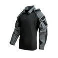 thumbnail image 1 of pstuiky camisa de manga larga para hombre, Camiseta deportiva de manga corta con cuello alto para hombre, color liso, para entrenamiento al aire libre camisetas de hombre xxxl, 1 of 8