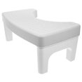 thumbnail image 1 of Comfortable AntiSlip Bathroom Stool for Home Use Ergonomic Design White PP Material 6.5 Inches High, 1 of 8
