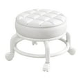 thumbnail image 3 of Dualoai 360 degree Rotating Low Roller Seat Stool Swivel Chair Kids Sturdy Easy to Move Round white, 3 of 9