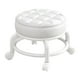thumbnail image 3 of Taburete de pedicura redondo con asiento bajo giratorio de 360 degree, resistente y cómodo. blanco, 3 of 9