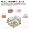 thumbnail image 6 of Yayeee Collapsible Cube Storage Bin with Lid Fabric Closet Decorative Basket with Handles, Green Mountain Pattern, 6 of 7