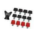 thumbnail image 4 of Pieles de zapatos de zapatos de fútbol de 12 piezas Caballeros de rugby M6 Spikes de zapatillas de fútbol para zapatillas de fútbol para zapatillas de Negro de 8 mm rojo 11 mm, 4 of 8