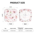 thumbnail image 5 of Honeii Swan And Flowers Print Square Cushion Cover with Elastic Band & Ties,Sofa Cushion Covers,Furniture Protector for Living Room,Washable Sofa Seat Slipcover-Four Pieces, 5 of 7