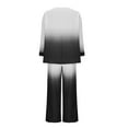 thumbnail image 3 of Aofany Women's 2 Piece Outfits Long Sleeve Top Wide Leg Pants Set Lounge Sets with Pockets, 3 of 4
