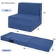 thumbnail image 5 of QinaQin Sofá cama plegable 4 en 1 convertible, sillón y loveseat con cojín, diseño ahorrador de espacio para sala, recámara o cuarto de visitas, 5 of 5
