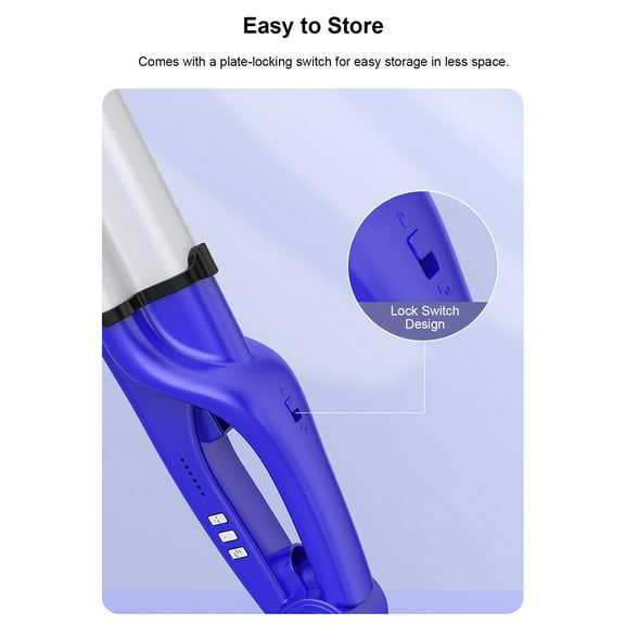 Electric curler,Hair Tool Hair Roll Hair Curler Hair Crimper Temperature Adjustable Hair Iron Wand Roll Hair Curler 28mm Ceramic Hair Temperature Adjustable Hair Dsfen Ichu Eryue