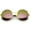 Gold / Magenta-Green Mirror, variant on sunglassLA Female Oversize Wire Rimmed Temple Cutout Colored Mirror Round Sunglasses 58mm (Silver / Blue Mirror) - 58mm