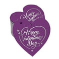 thumbnail image 1 of Inkdotpot Pack Of 50 Happy Valentine's Day Valentine Favor Paper Tags Craft Real Silver Foil Hang Tags, 1 of 6