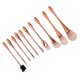 thumbnail image 3 of Cosmetic Brush, Nylon Hair Rose Gold 10Pcs Makeup Brushes, For Home Nail Salon, 3 of 8