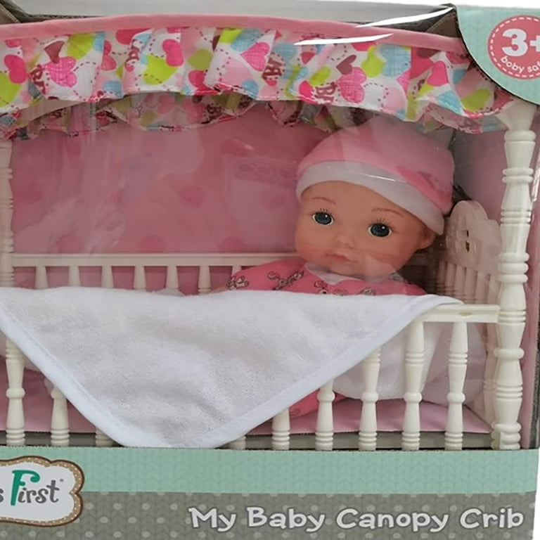 Dolls cradle with canopy sale