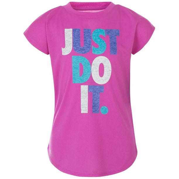 Nike Dry Girls Purple Just Do It Athletic T-Shirt Work Out Tee Shirt ...