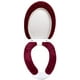 thumbnail image 3 of Cojín para asiento de inodoro, juego de accesorios para inodoro de baño de terciopelo de seda helada lavable de dos piezas, funda para asiento de inodoro y tapa para tapa de inodoro, 3 of 5