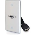 thumbnail image 1 of Plaque Murale Simple 3,5 mm avec HDMI Pigtail Aluminium, 1 of 1