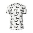 thumbnail image 5 of Wukai Dachshund Dog Puppy Print Men's Short-Sleeved Mesh T-Shirt,Quick-Dry Short Sleeve Workout T-Shirt-4X-Large, 5 of 8