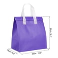 thumbnail image 2 of Insulated Take Away Bags, 25 Pcs Thermal Bags 9.4 x 5.9 x 10.2 Inch Purple, 2 of 6